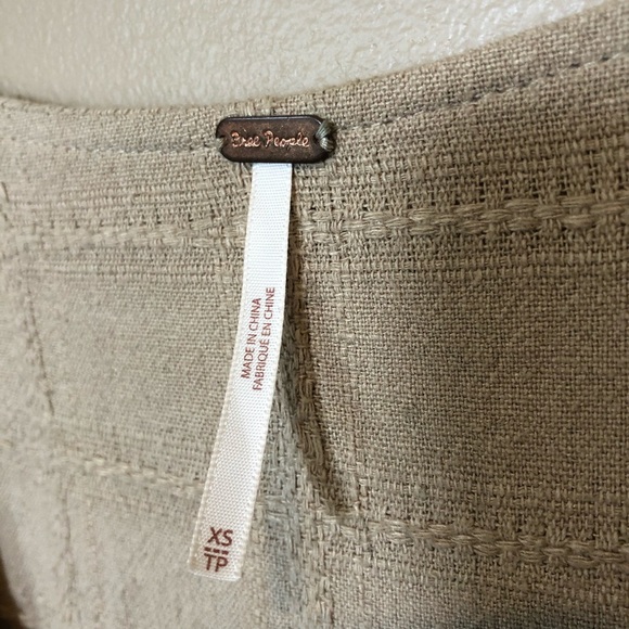 Free People Linen Jumpsuit Festival Event Going Out - Picture 6 of 8